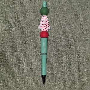 Bundle 2/$12 Christmas Tree Themed Beaded Pen